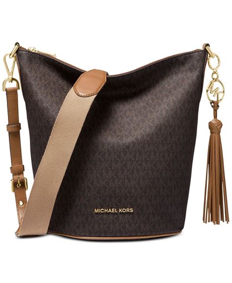 michael michael kors brooke signature bucket crossbody